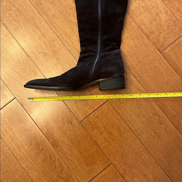 Brown suede Aquatilia over the knee boots with faux fur - Picture 7 of 14